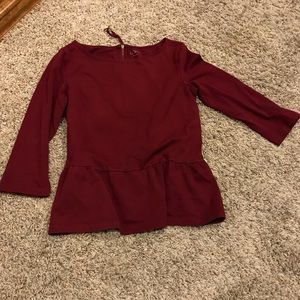 LOFT Peplum Top | Size M